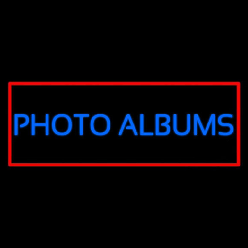 Blue Photo Albums With Red Border Neonreclame