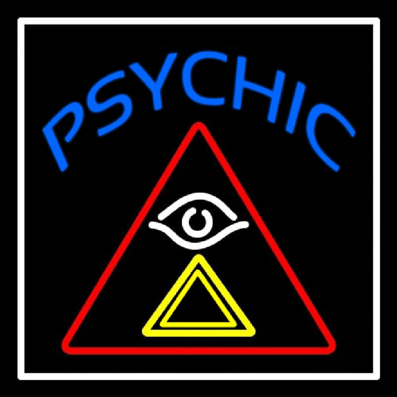 Blue Psychic Logo Neonreclame