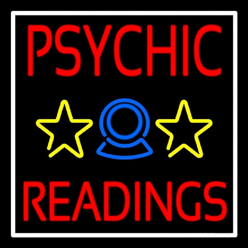 Blue Psychic Readings Neonreclame