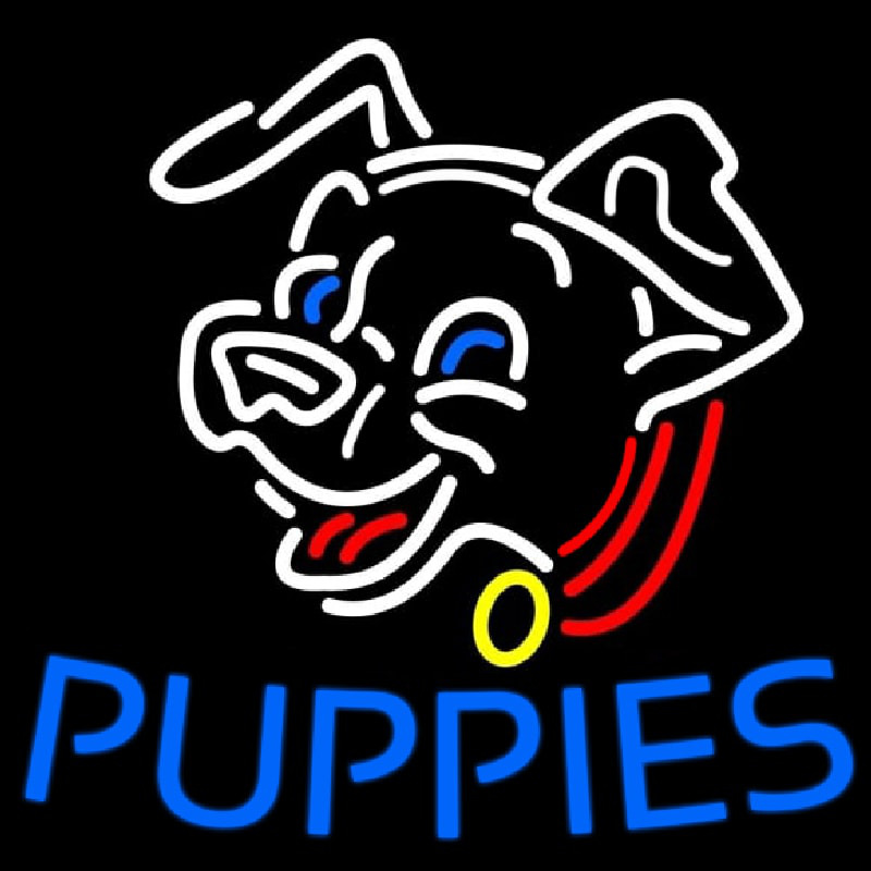 Blue Puppies Neonreclame