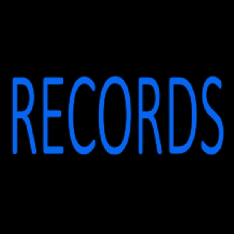 Blue Records 1 Neonreclame