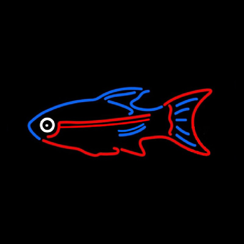 Blue Red Fish Neonreclame