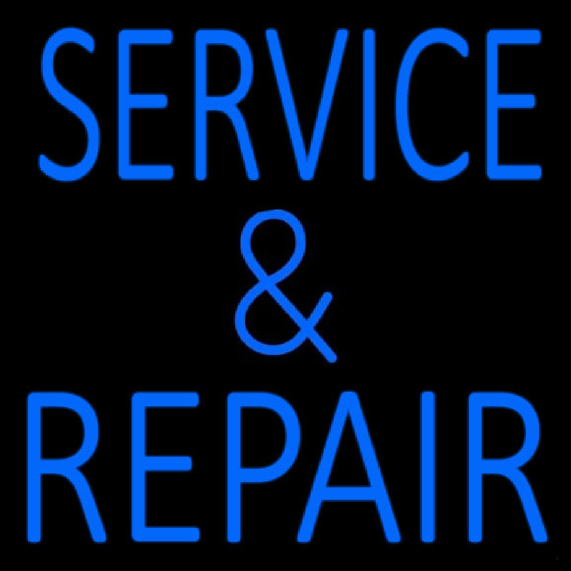 Blue Service And Repair 1 Neonreclame