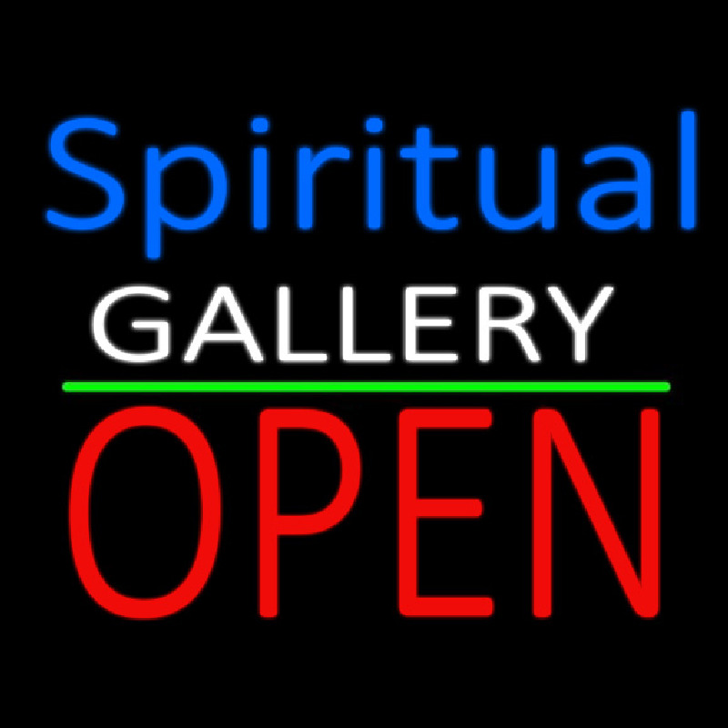 Blue Spritual White Gallery With Open 1 Neonreclame