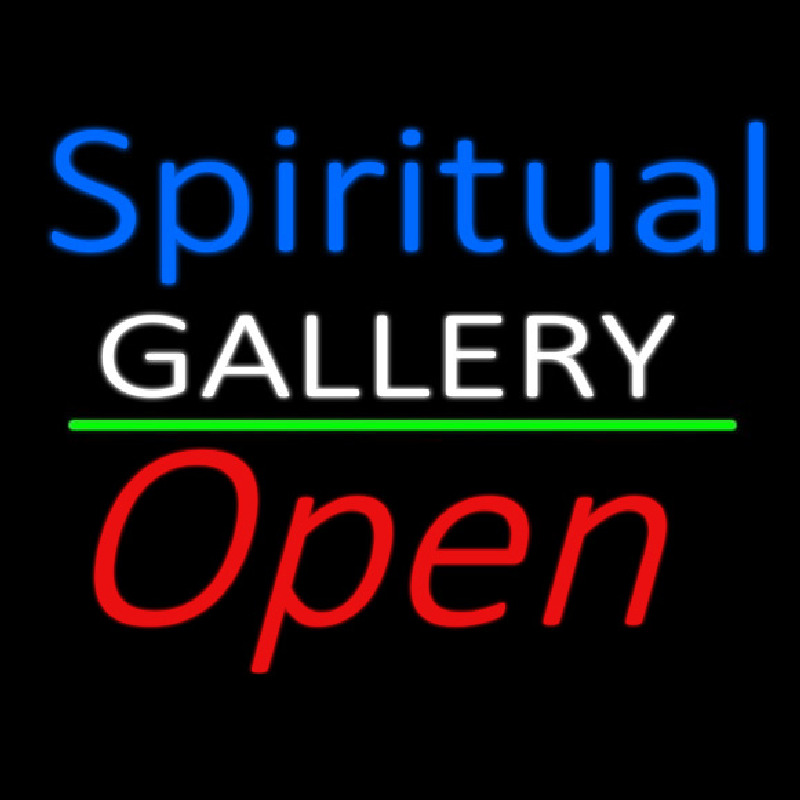 Blue Spritual White Gallery With Open 2 Neonreclame