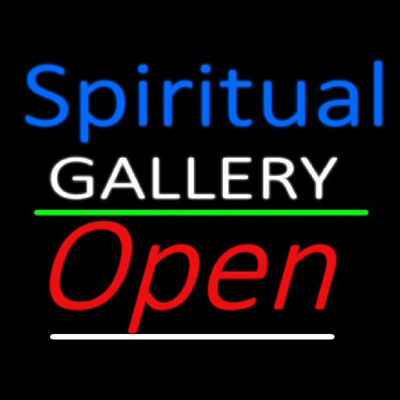 Blue Spritual White Gallery With Open 3 Neonreclame