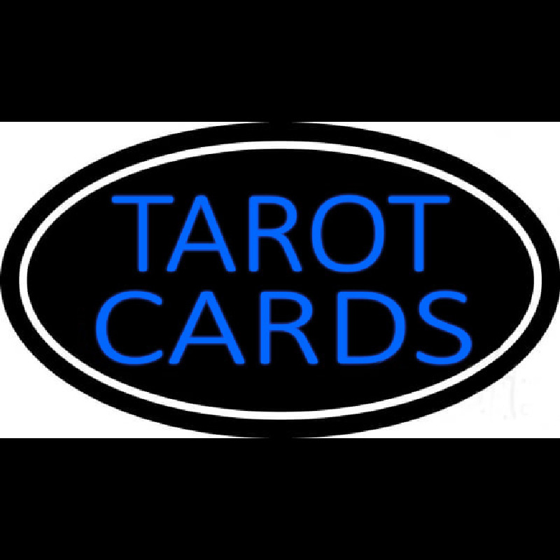 Blue Tarot Cards With Blue Border Neonreclame