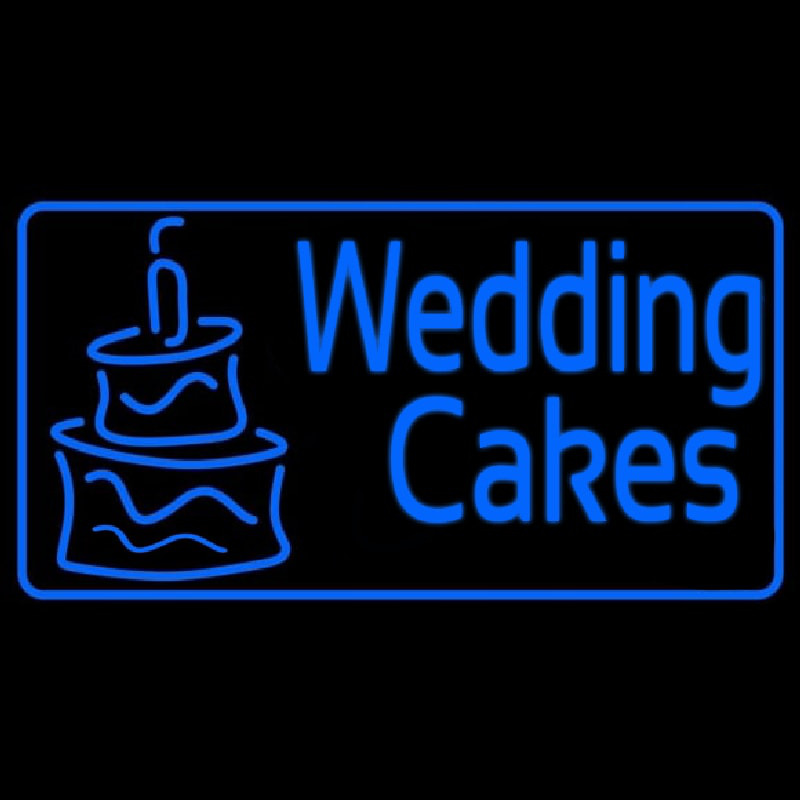 Blue Wedding Cakes Neonreclame