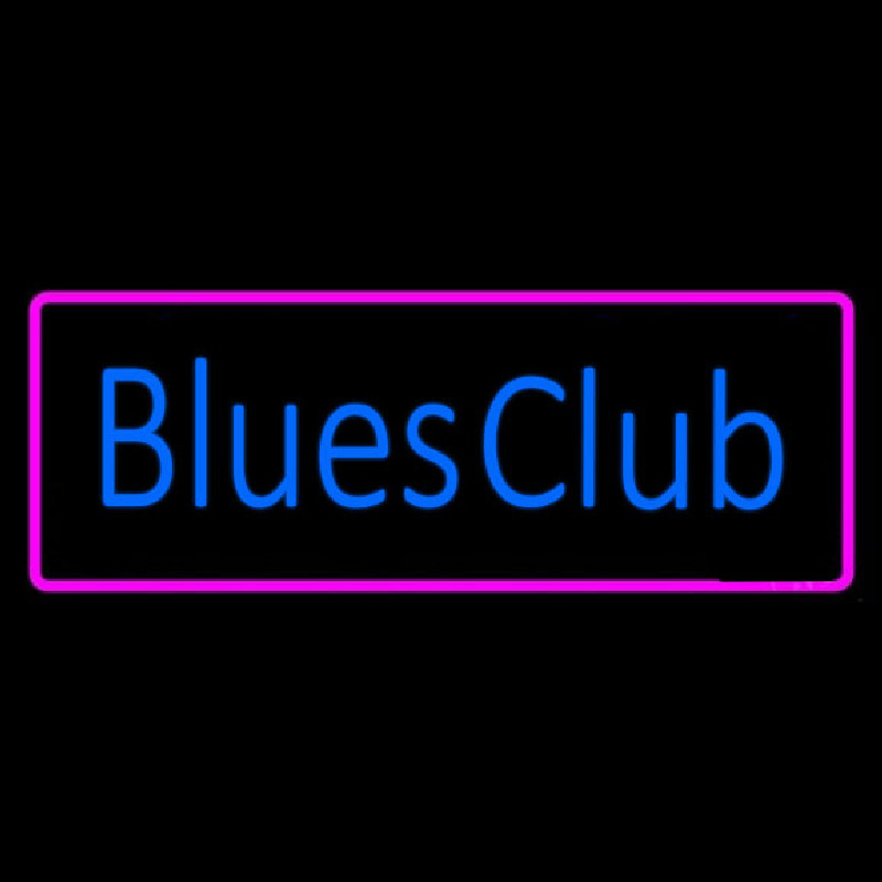 Blues Club Pink Border Neonreclame