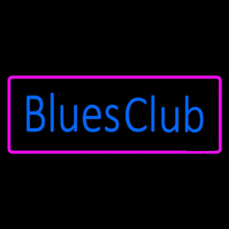 Blues Club Pink Border Neonreclame