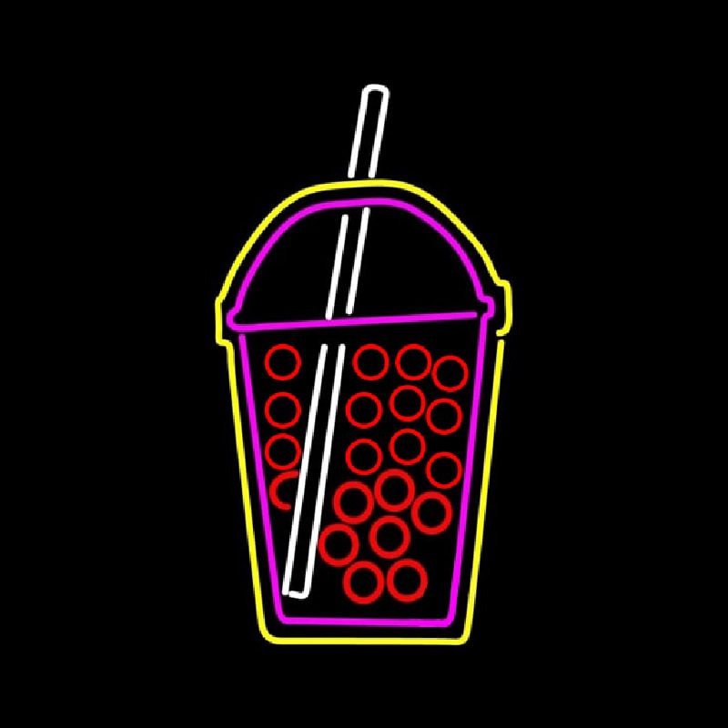 Boba Tea Symbol Neonreclame