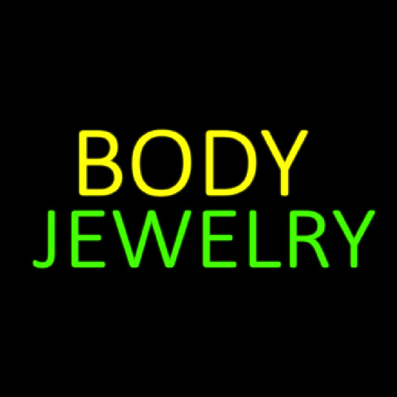 Body Jewelry Block Neonreclame