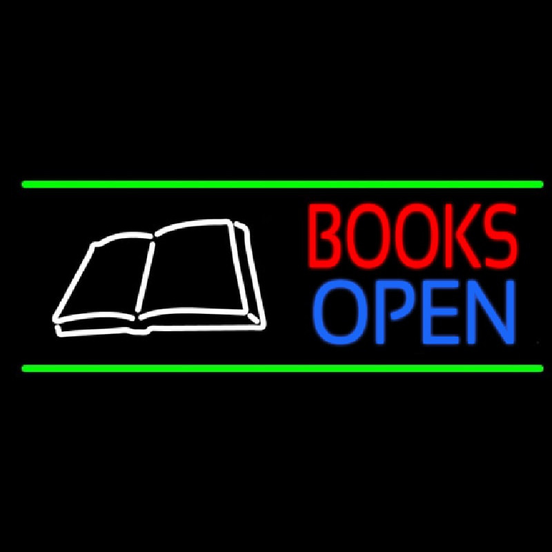 Book Open Logo Neonreclame