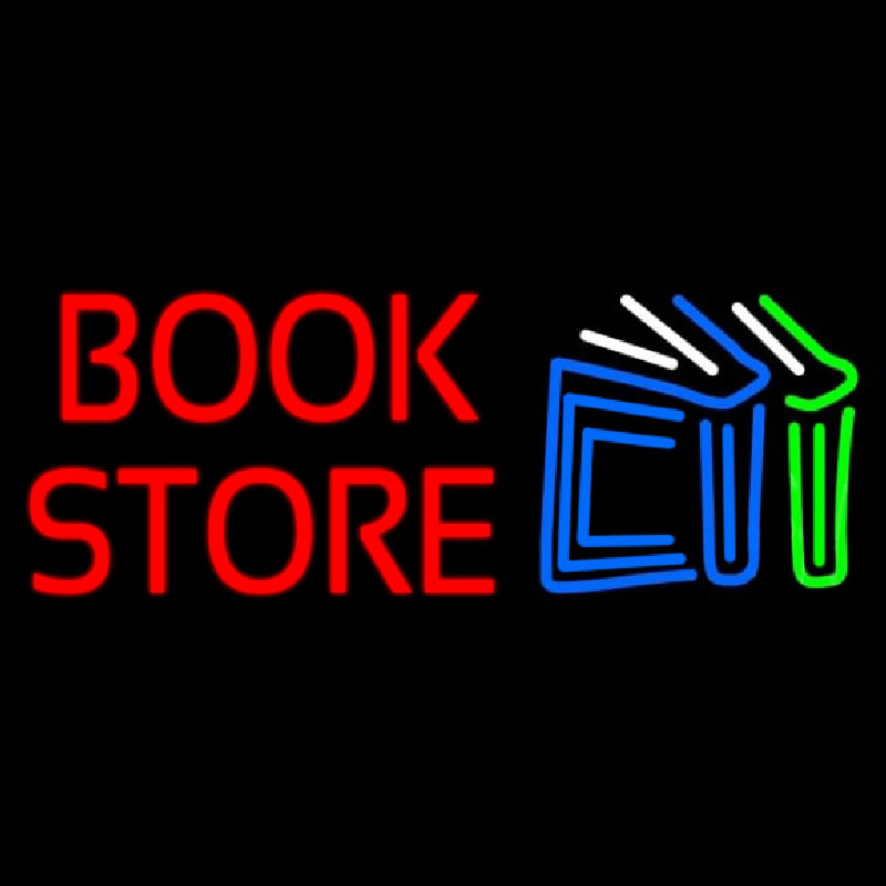 Book Store With Book Logo Neonreclame