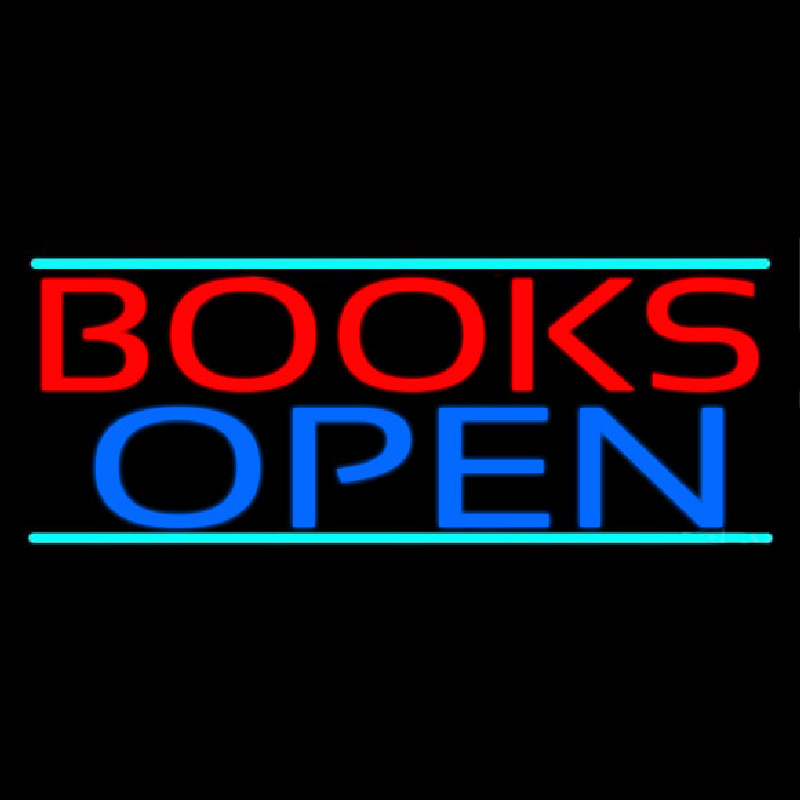 Books Open Neonreclame