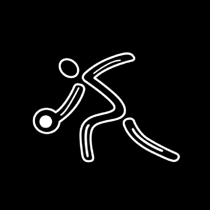 Bowling Player Icon Neonreclame