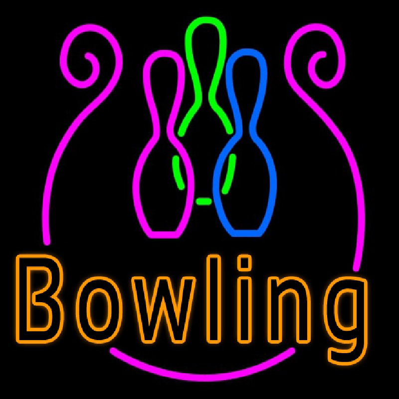 Bowling With Bowl Neonreclame