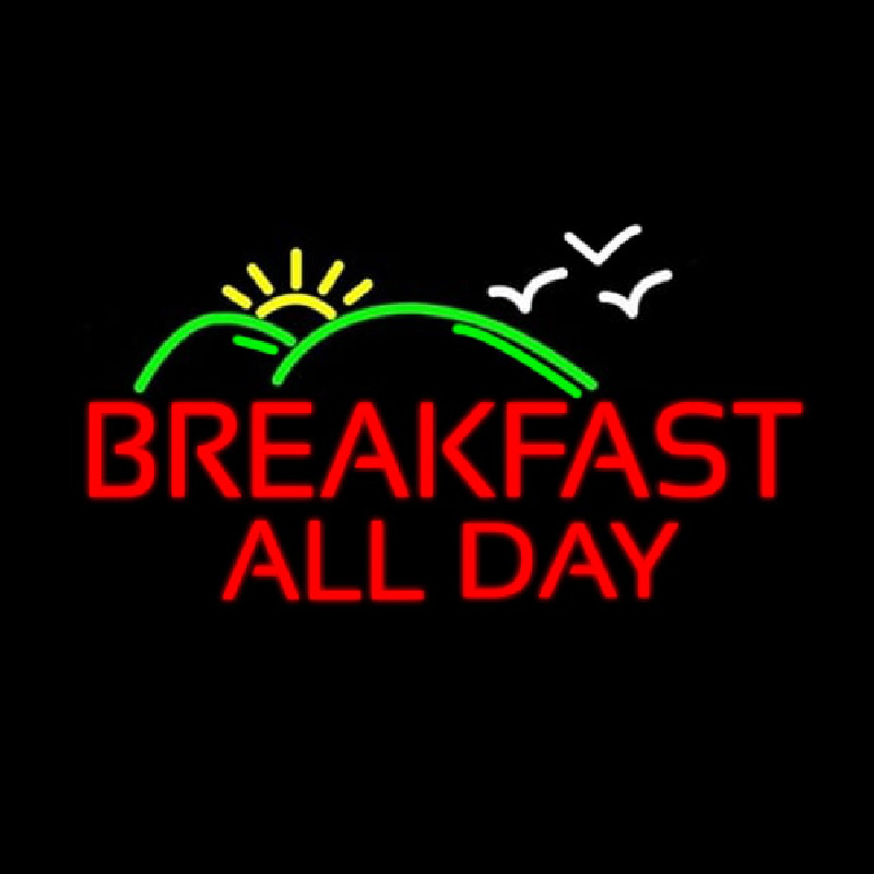 Breakfast All Day Neonreclame