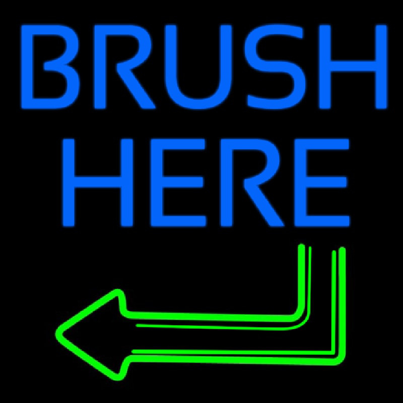 Brush Here Neonreclame