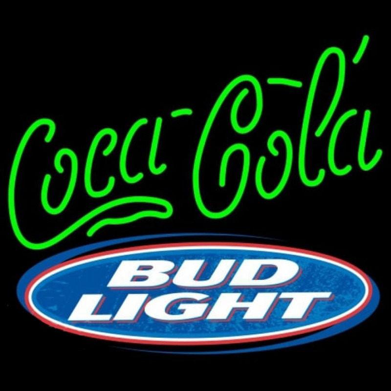 Bud Light Coca Cola Green Beer Sign Neonreclame