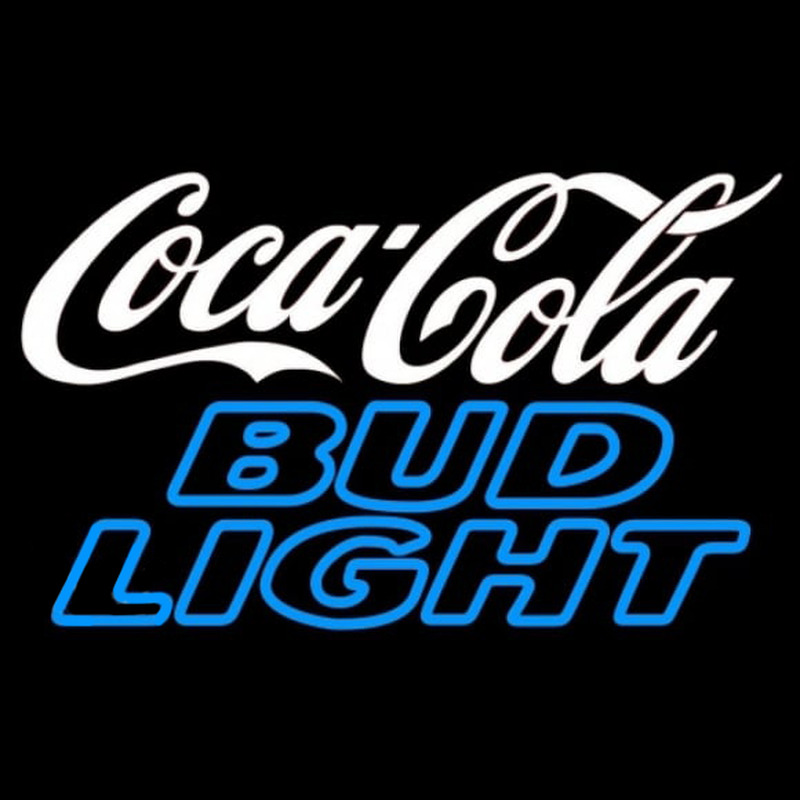 Bud Light Coca Cola White Beer Sign Neonreclame