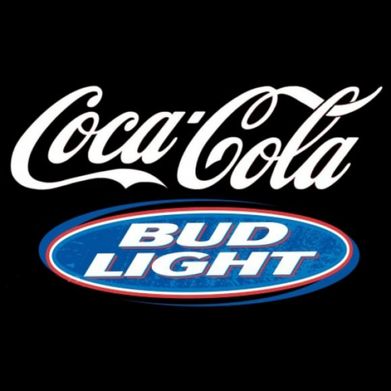 Bud Light Coca Cola White Beer Sign Neonreclame