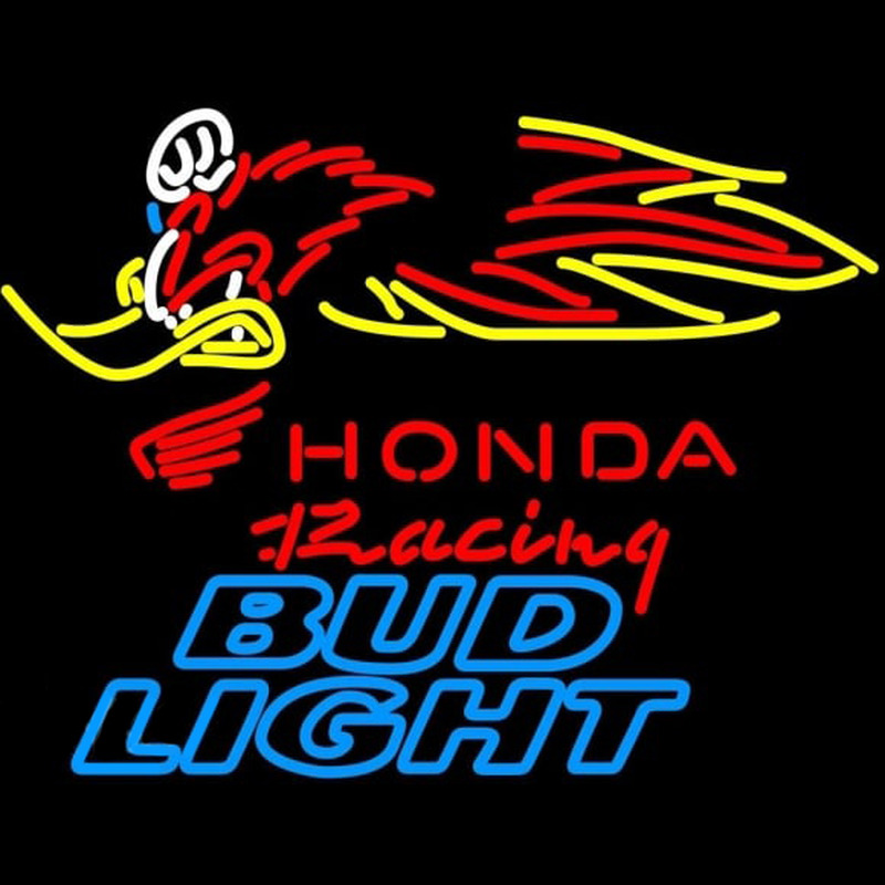 Bud Light Honda Racing Woody Woodpecker Crf 250450 Beer Sign Neonreclame