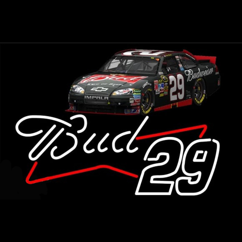 Bud with 29 Nascar Neonreclame