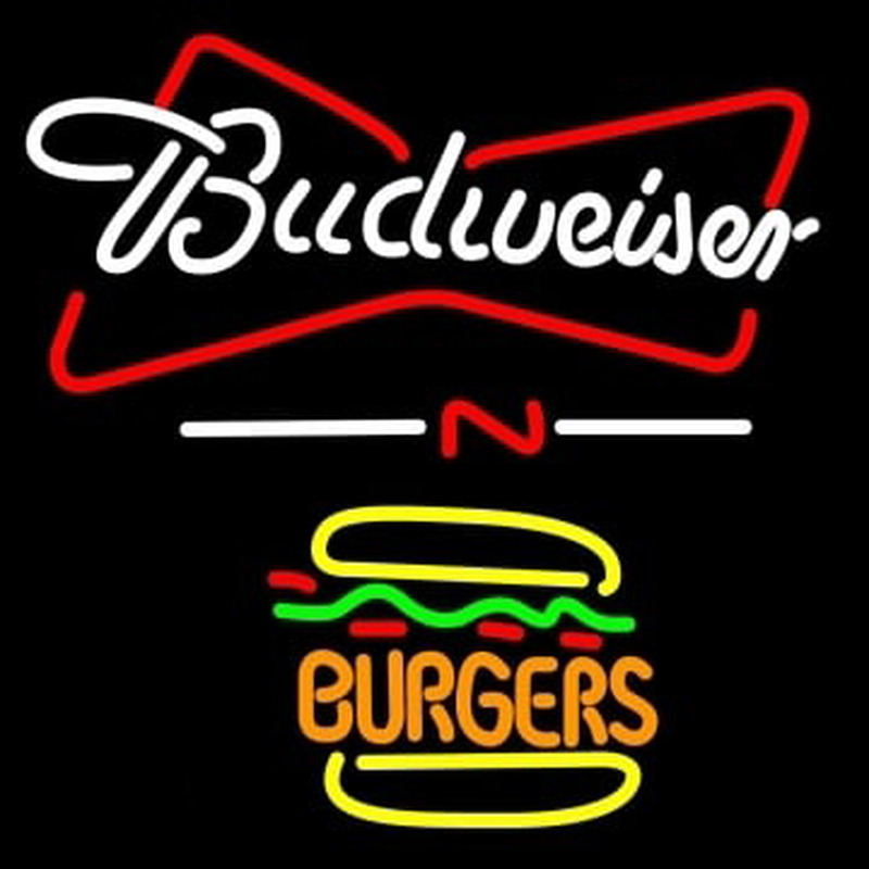 Budweiser Burgers Neonreclame