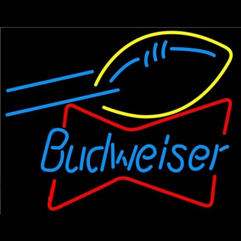 Budweiser Football Bowtie Neonreclame