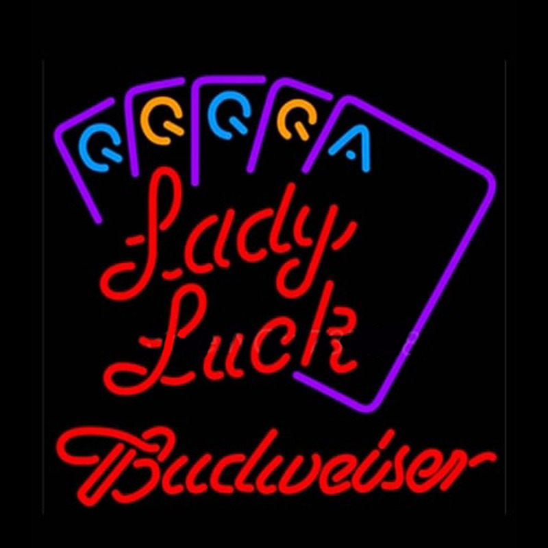 Budweiser Lady Luck Series Neonreclame