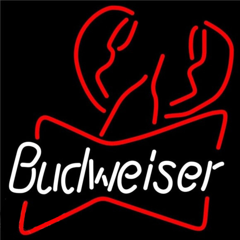 Budweiser Lobster Beer Sign Neonreclame