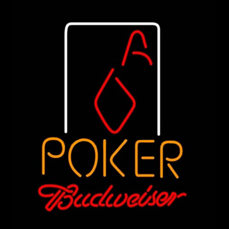 Budweiser Poker Squver Ace Neonreclame