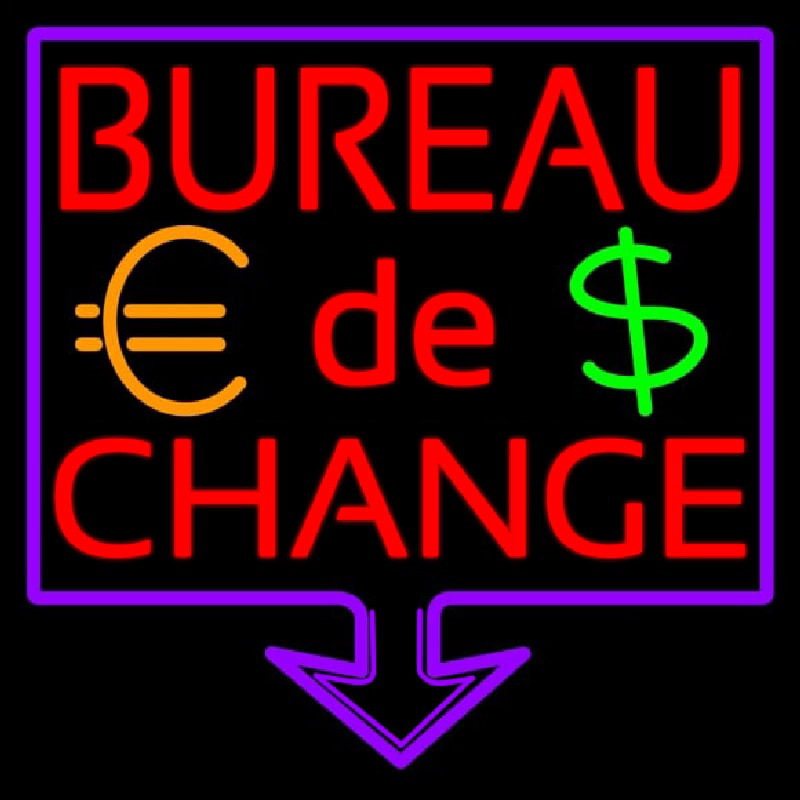 Bureau De Change Neonreclame