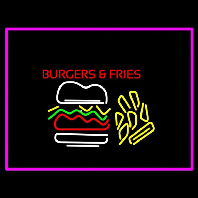 Burgers And Fries Neonreclame