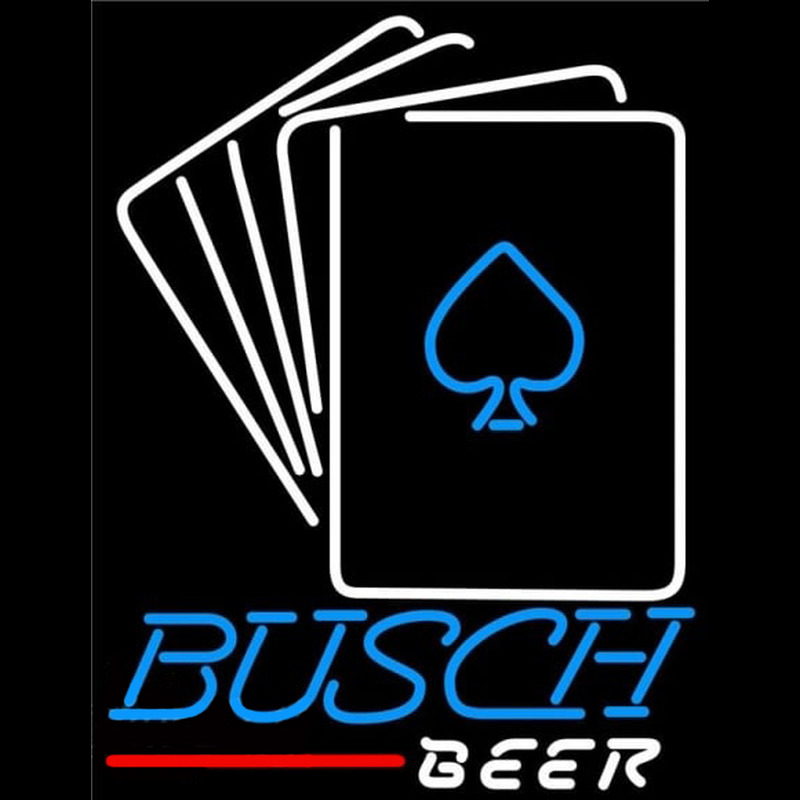 Busch Cards Beer Sign Neonreclame