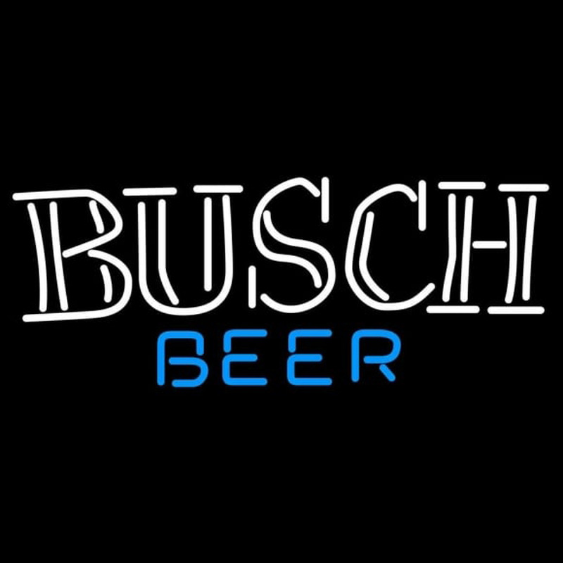 Busch Double Stroke Word Beer Sign Neonreclame