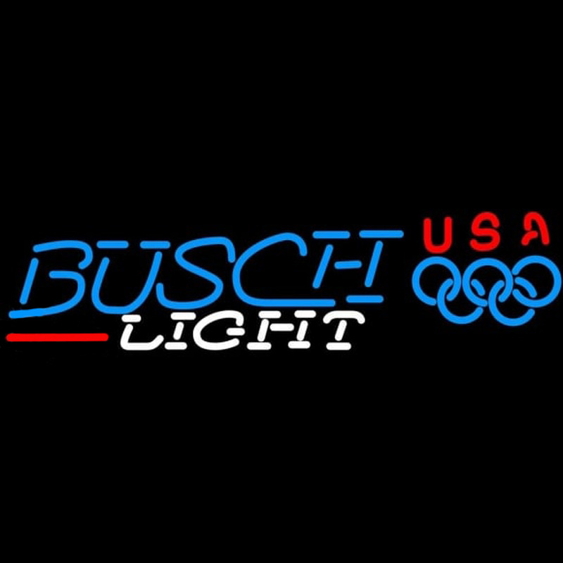 Busch Light Olympic Beer Sign Neonreclame