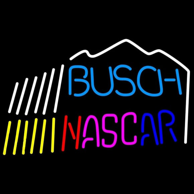 Busch Nascar mountain Beer Sign Neonreclame