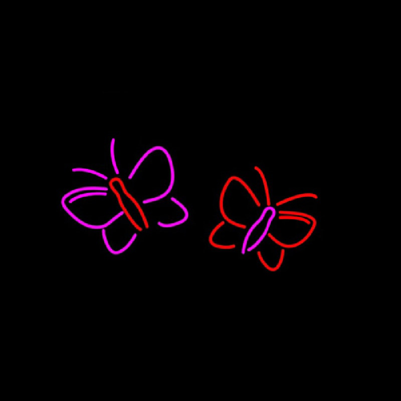 Butterflies Logo Neonreclame