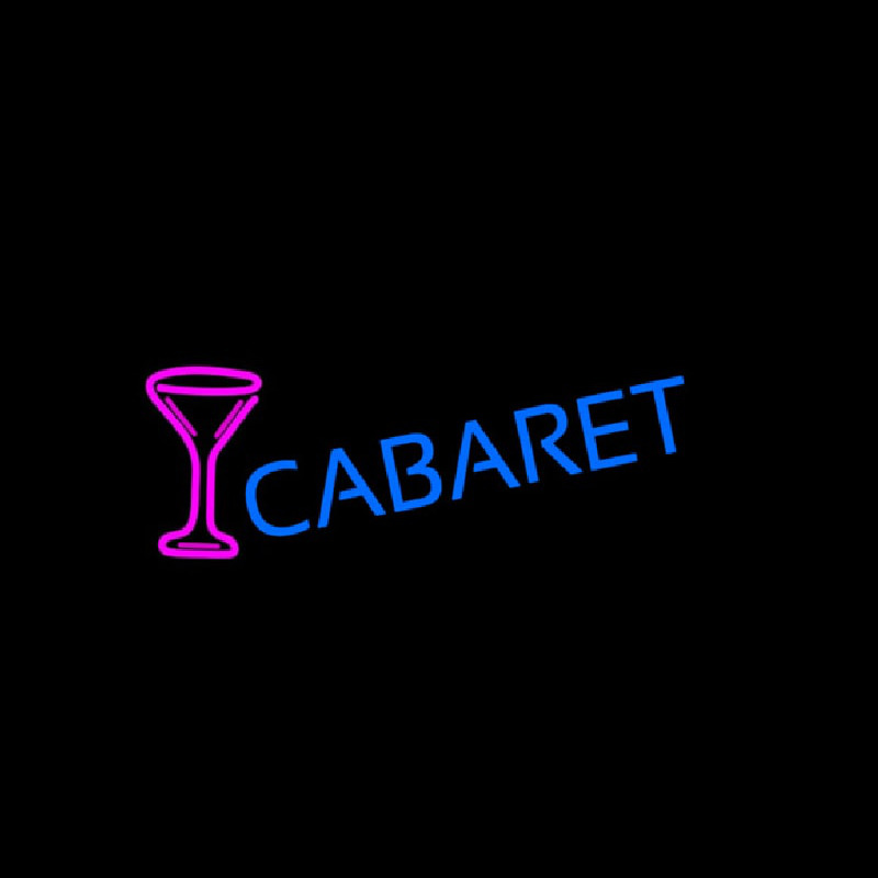 Cabaret With Wine Glass Neonreclame