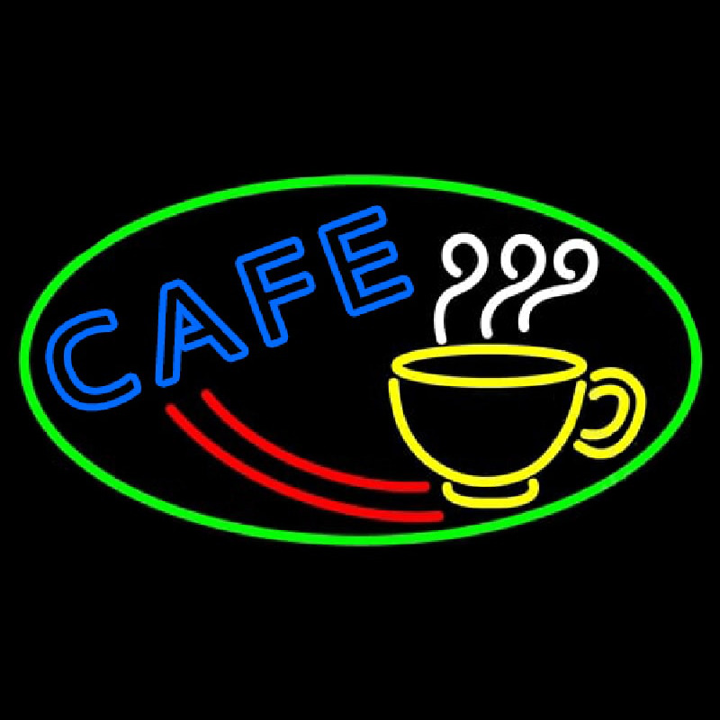 Cafe With Coffee Mug Neonreclame