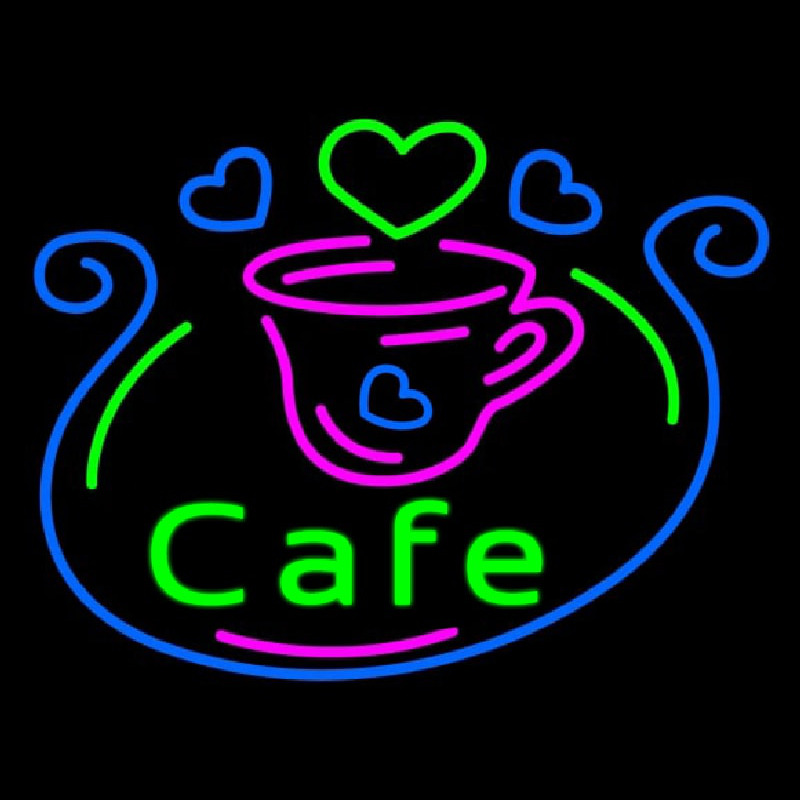 Cafe With Cup Neonreclame