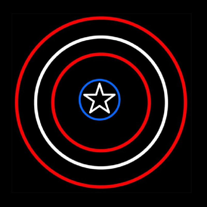 Captain America Shield Neonreclame