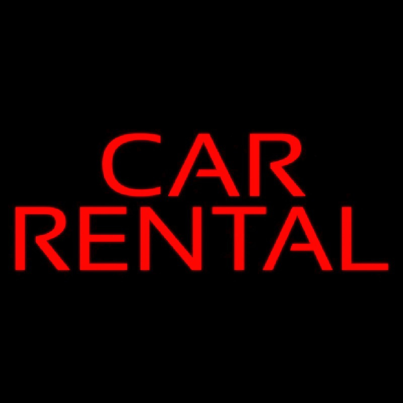 Car Rental Neonreclame