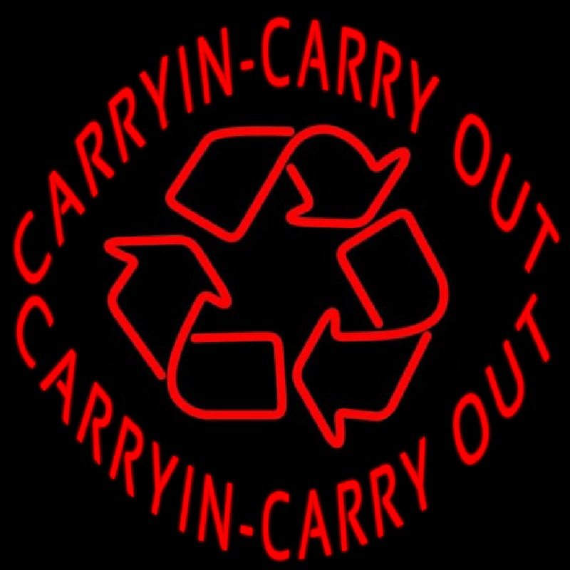 Carry In Carry Out Neonreclame