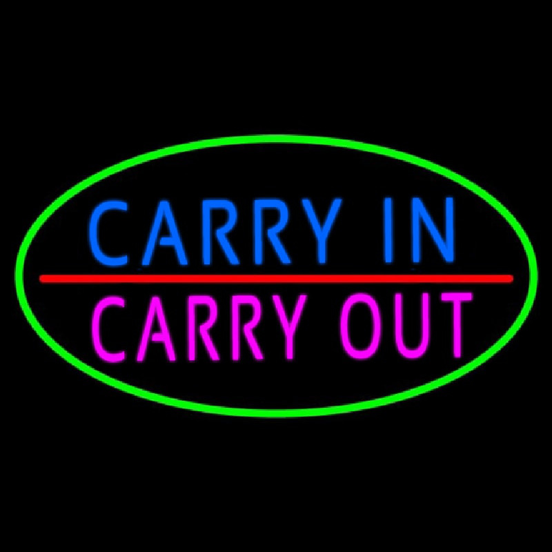 Carry In Carry Out Neonreclame