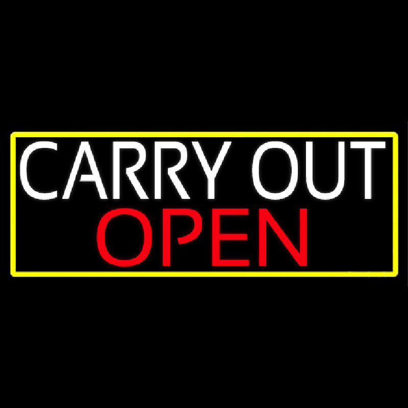 Carry Out Open Neonreclame