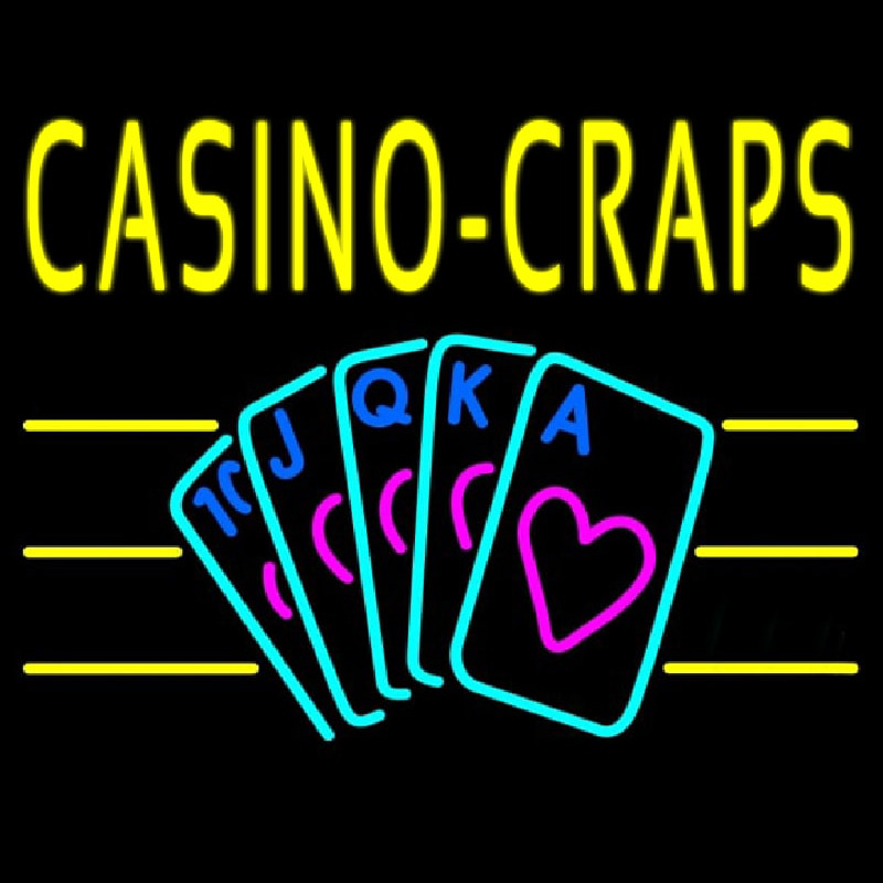 Casino Craps 1 Neonreclame