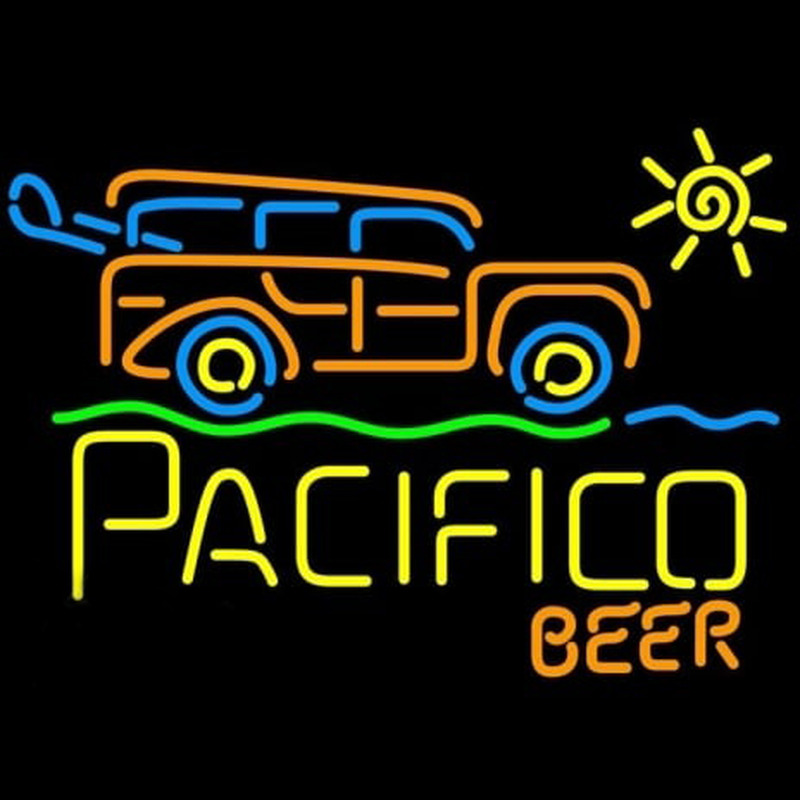 Cerveza Pacifico Sun Bus Neonreclame
